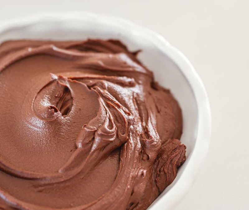 GANACHE DE CHOCOLATE, COCO Y CREMA DE MANÍ